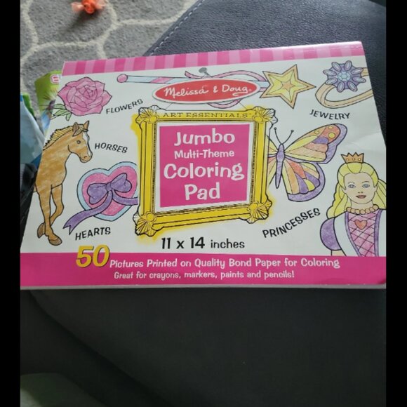 Melissa and doug multi themed coloring pad. 11x14 inches - Picture 1 of 2